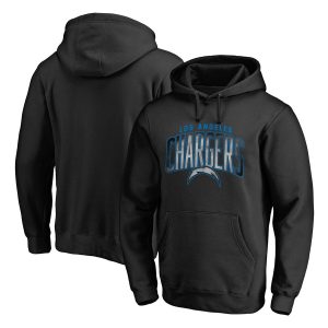 Los Angeles Chargers Black Arch Smoke Pullover Hoodie